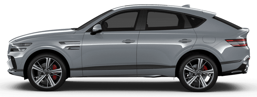 제네시스 GV80 쿠페 SUV 측면 공식 이미지 · 선택 사양 예시